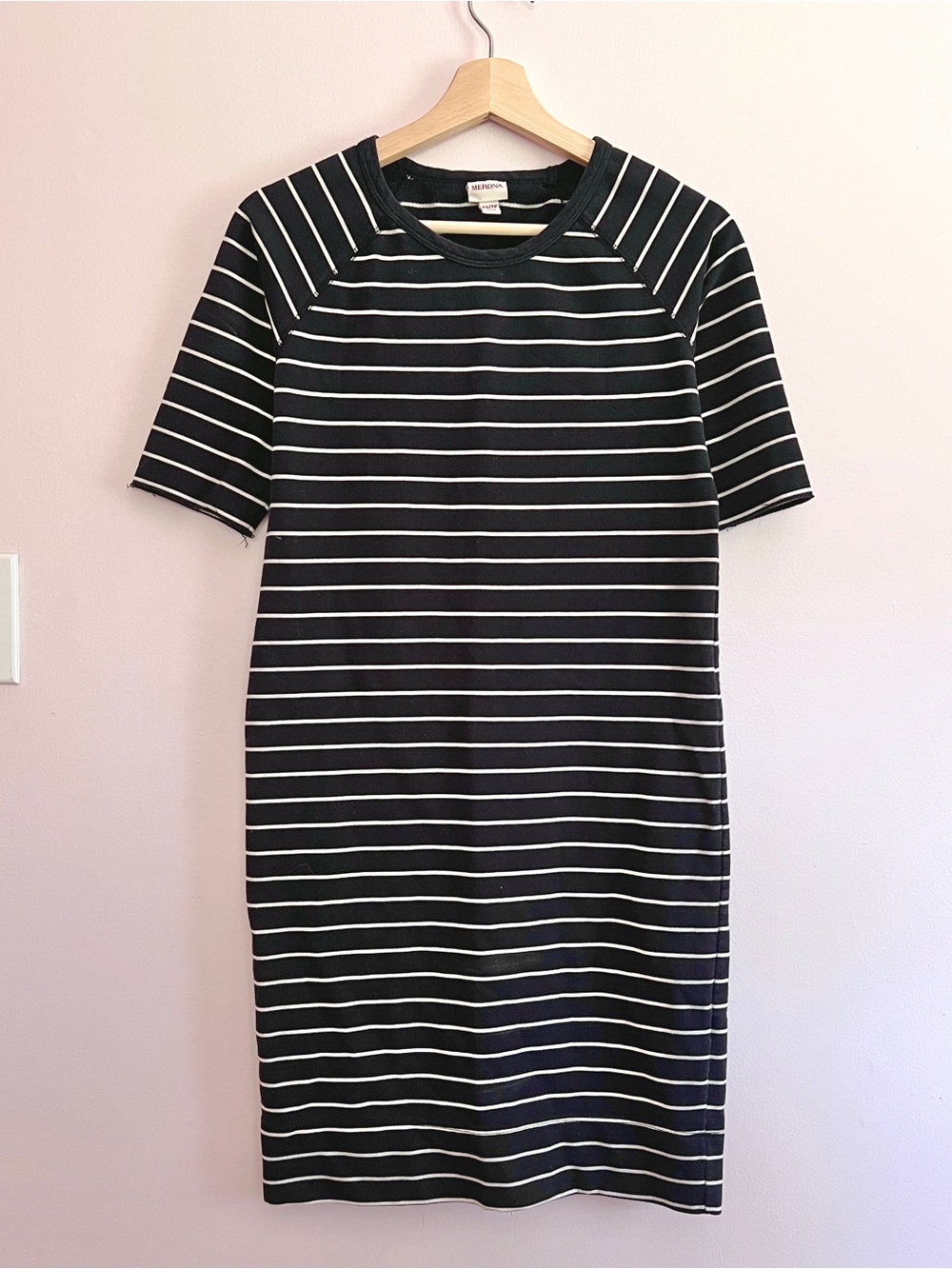 Black & White Striped Shift Dress